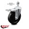Service Caster 5 Inch Soft Rubber Wheel Swivel 12mm Stem Caster with Total Lock Brake SCC SCC-TSTTL20S514-SRS-M1215 - alternate 2